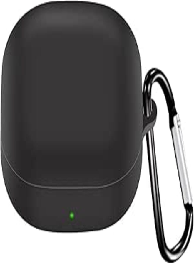 Silicone Case Cover Compatible with Samsung Galaxy Buds 2 Pro/Buds 2 / Buds Live/Buds FE – Lightweight, and Shockproof (Only Silicone Cover Included, Earbuds Not Included) - Black